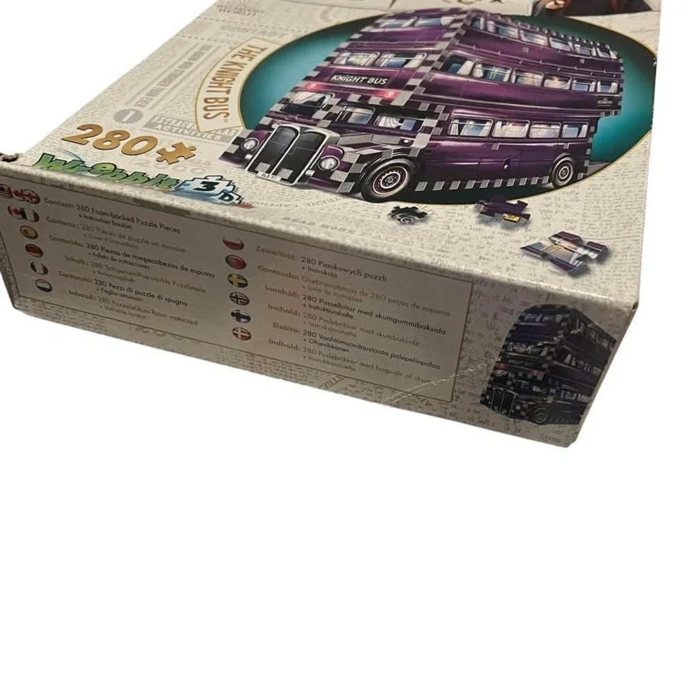 Wizarding World Harry Potter 3D Puzzle The Knight Bus COMPLETE Foam Pieces READ
